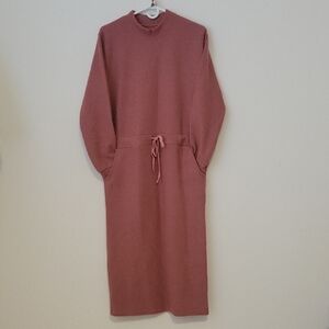 Rose Pink Long Sleeve Dress